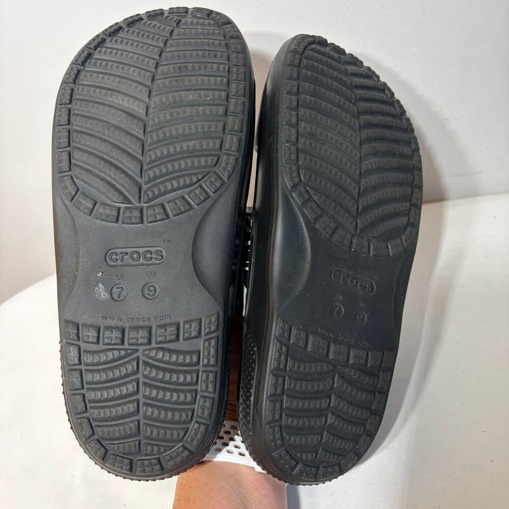 Crocs Sandals Flip Flops Classic Animal Remix Two Strap Slides Black Brown 9 - Picture 7 of 7